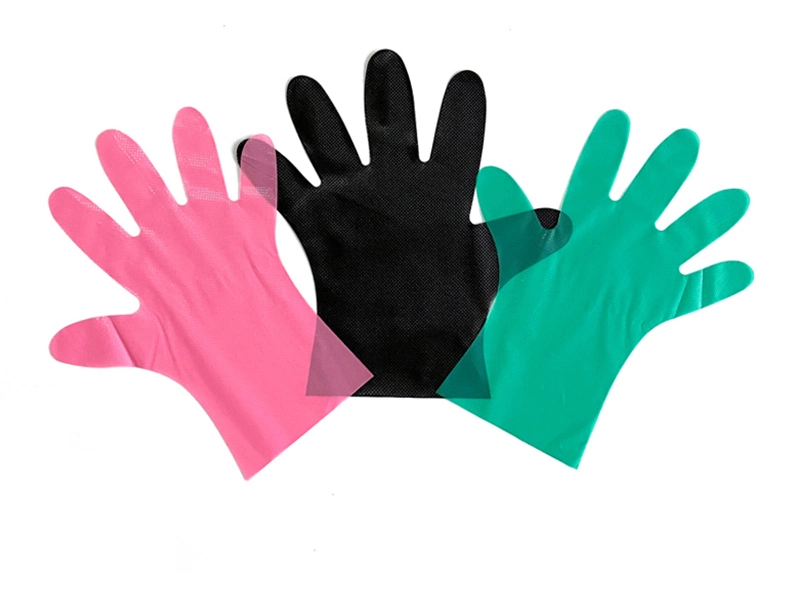 Clear/Transparent Waterproof Disposable PE Gloves HDPE LDPE Polyethylene Plastic Gloves CPE TPE Gloves